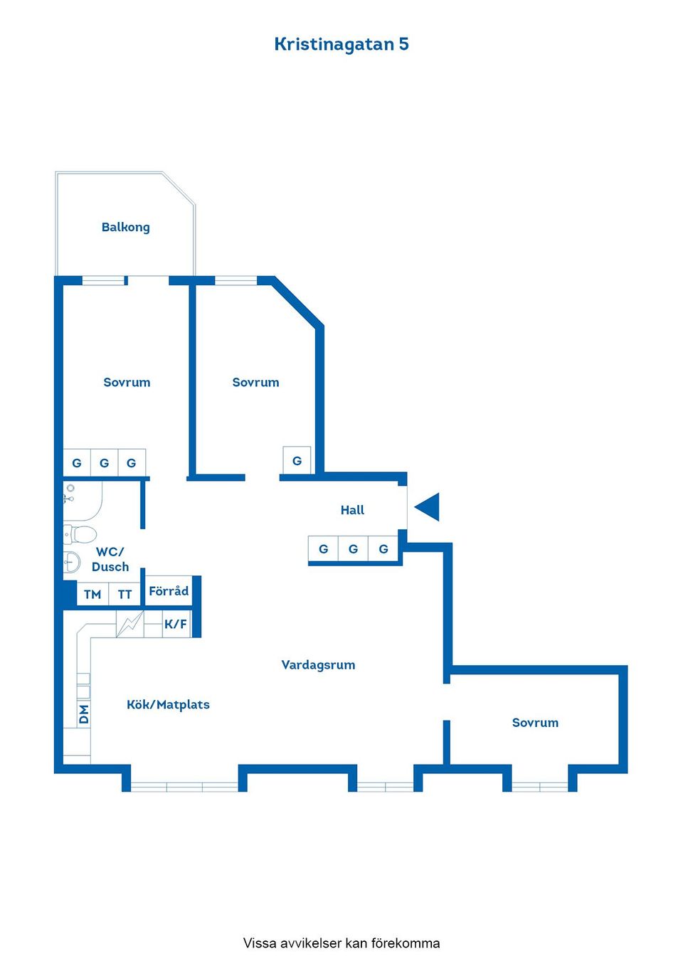 Bostadsrätt, Kristinagatan 5, Centralt, Norrköping