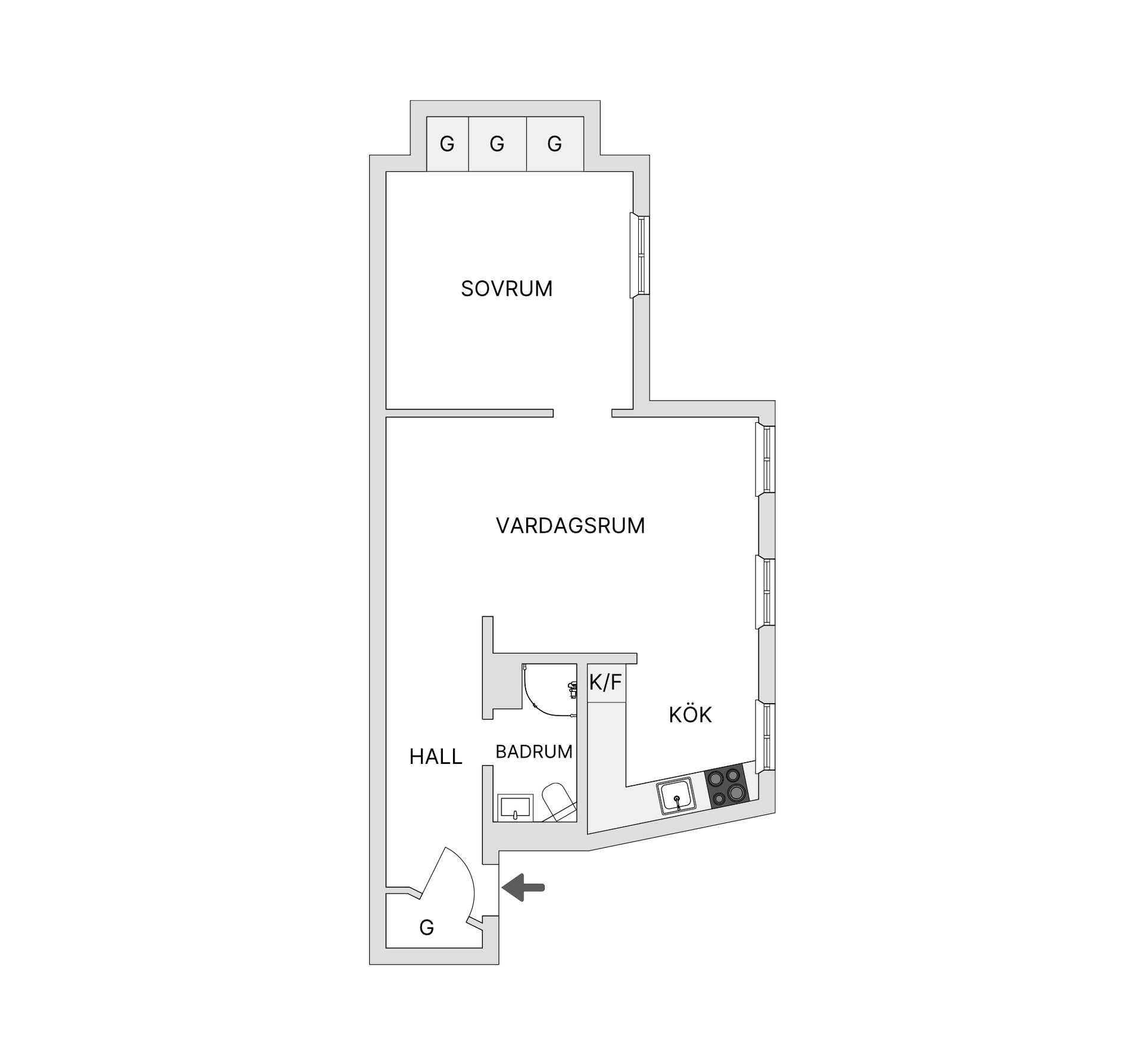 Bostadsrätt, Dalagatan 38A, Vasastan Odenplan, Stockholm
