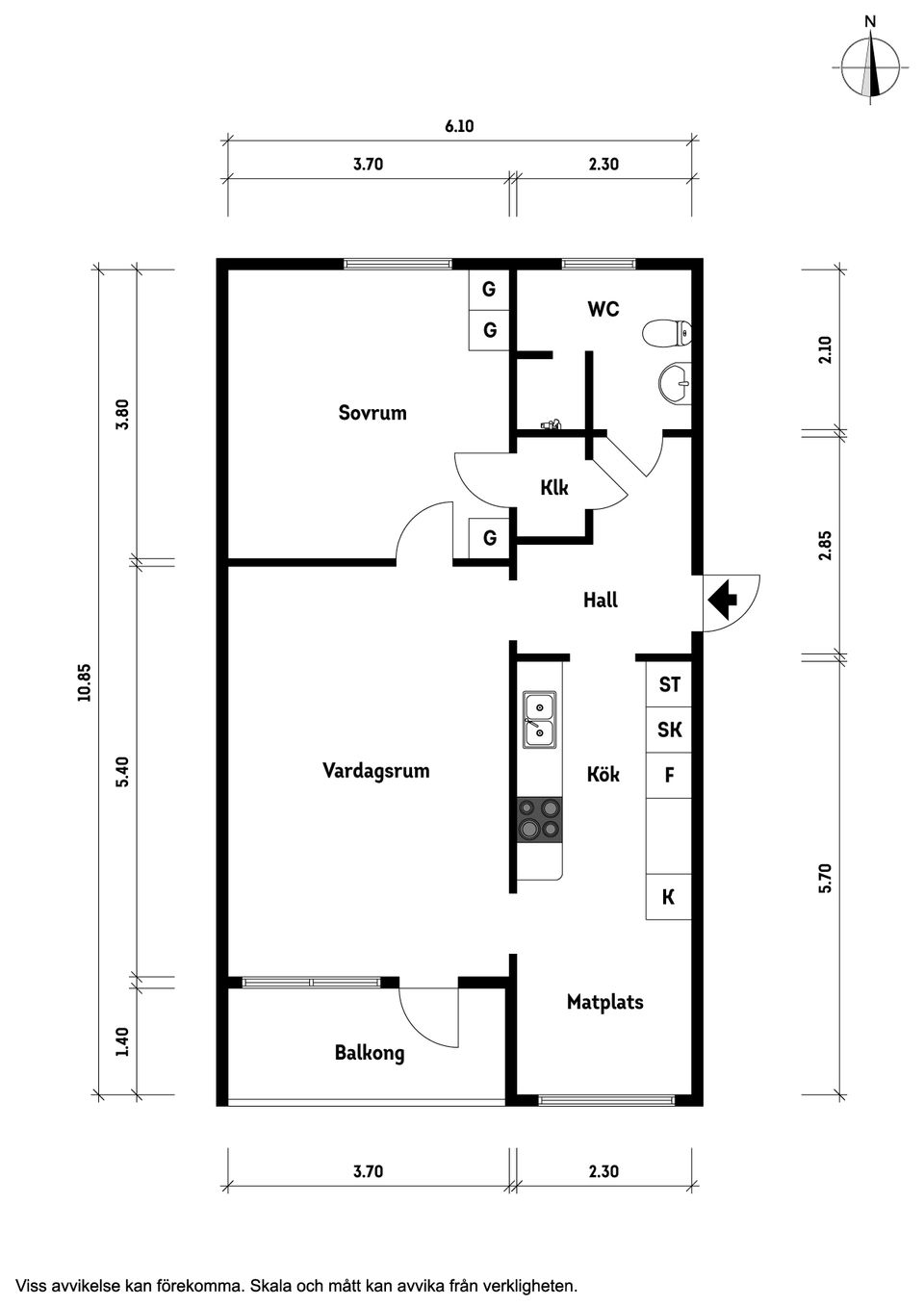 Bostadsrätt, Flanaden 108, Flanaden, Vänersborg
