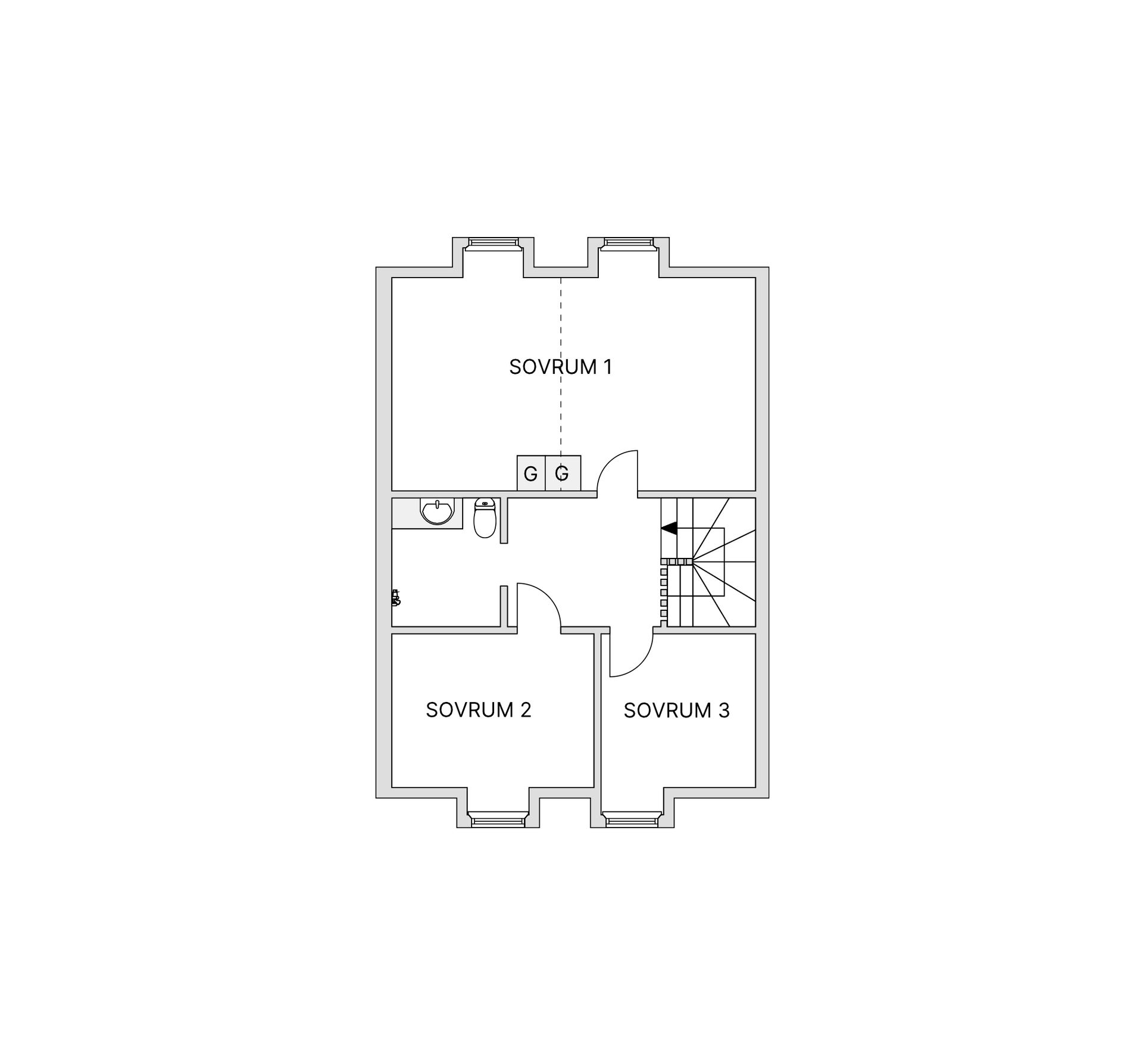 Villa, Radhus, Kung Sverres gata 32, Centrala Hisingen Tolered, Göteborg