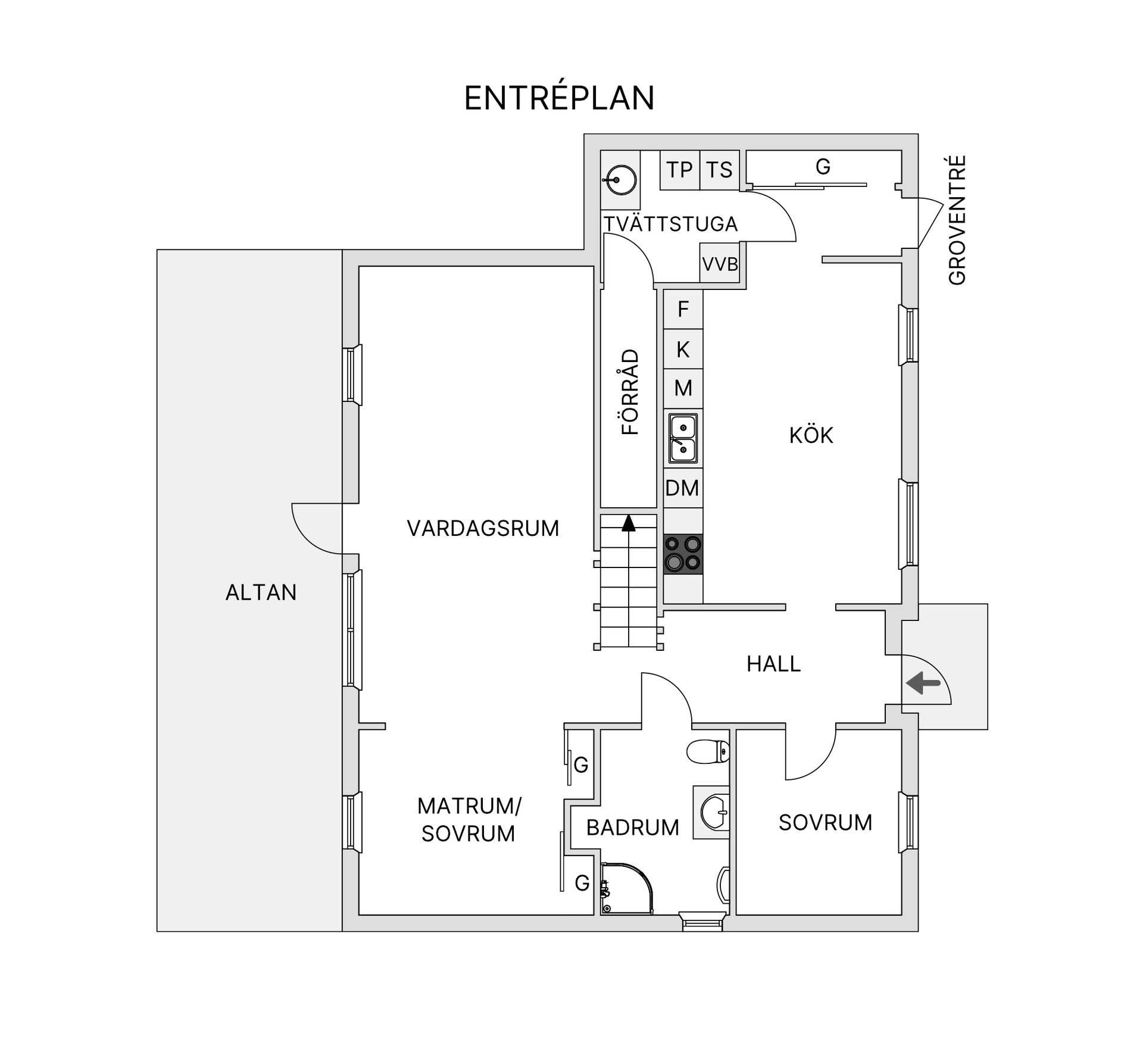 Villa, Radhus, Gullvivevägen 29, Tuna, Österåker