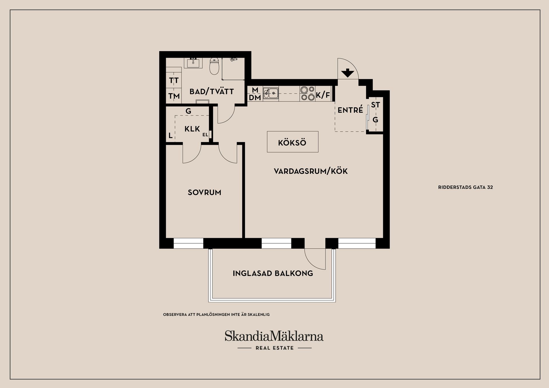 Bostadsrätt, Ridderstads gata 32, Berga, Linköping