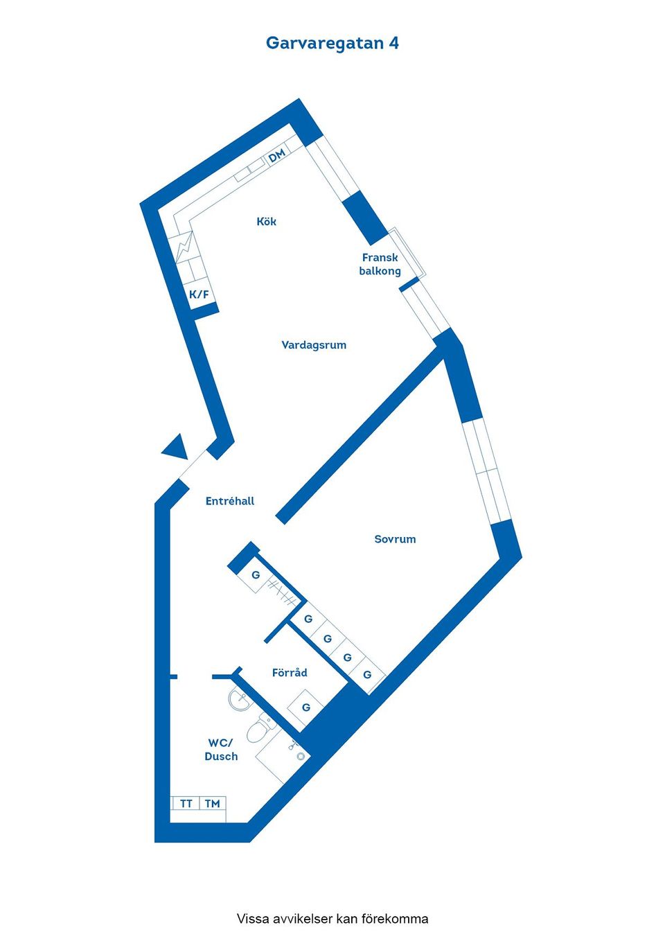 Bostadsrätt, Garvaregatan 4B, Centralt, Norrköping