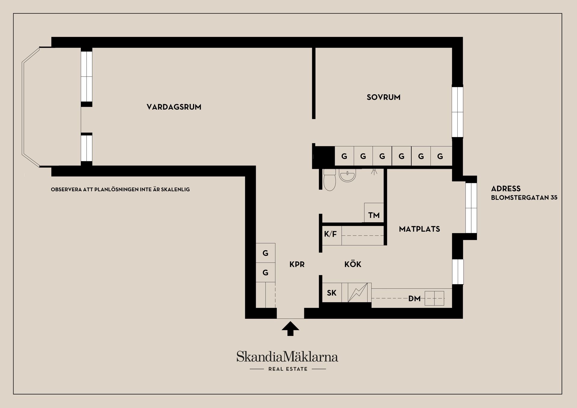 Bostadsrätt, Blomstergatan 35, Gideonsberg, Västerås