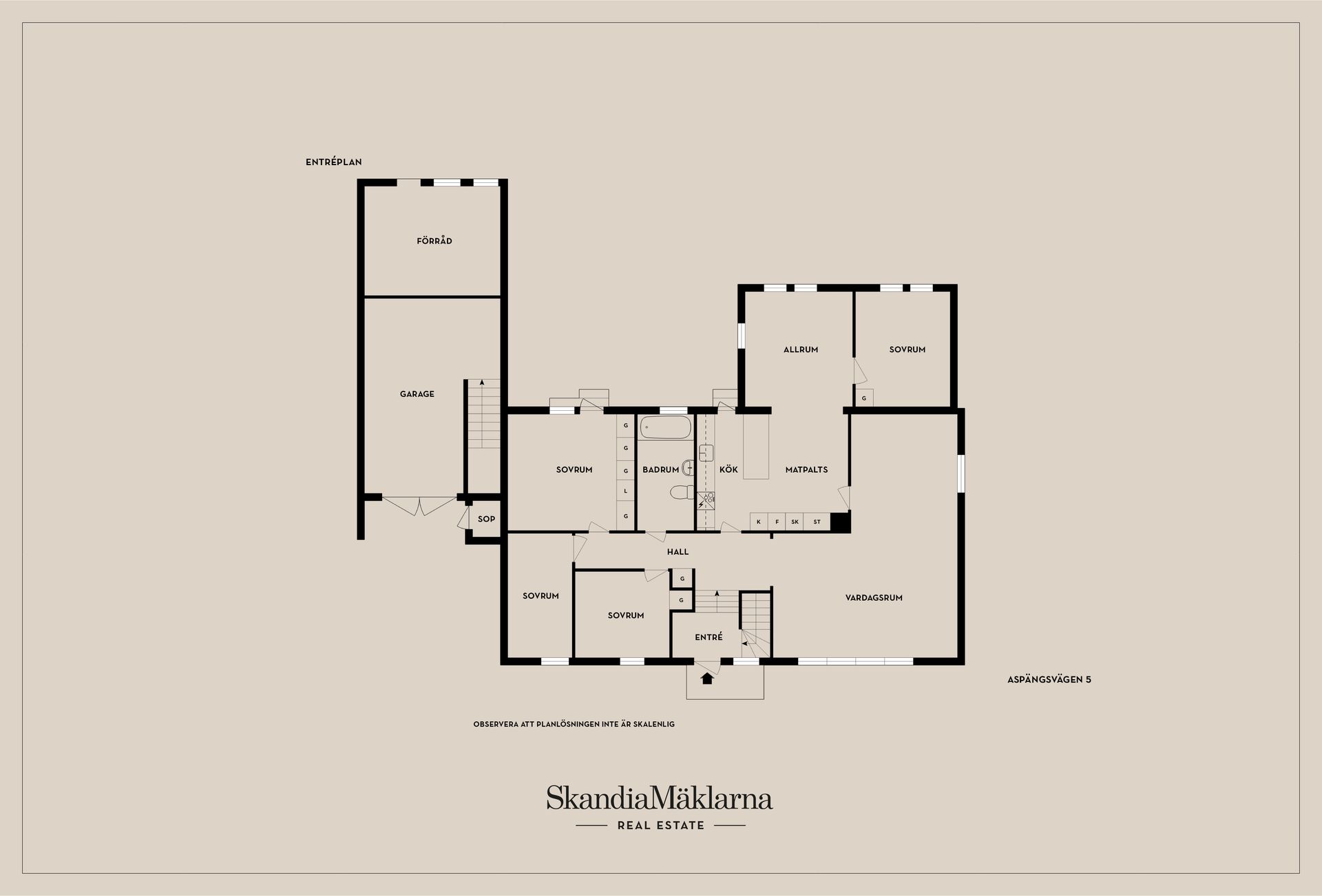 Villa, Aspängsvägen 5, Kaxholmen, Jönköping
