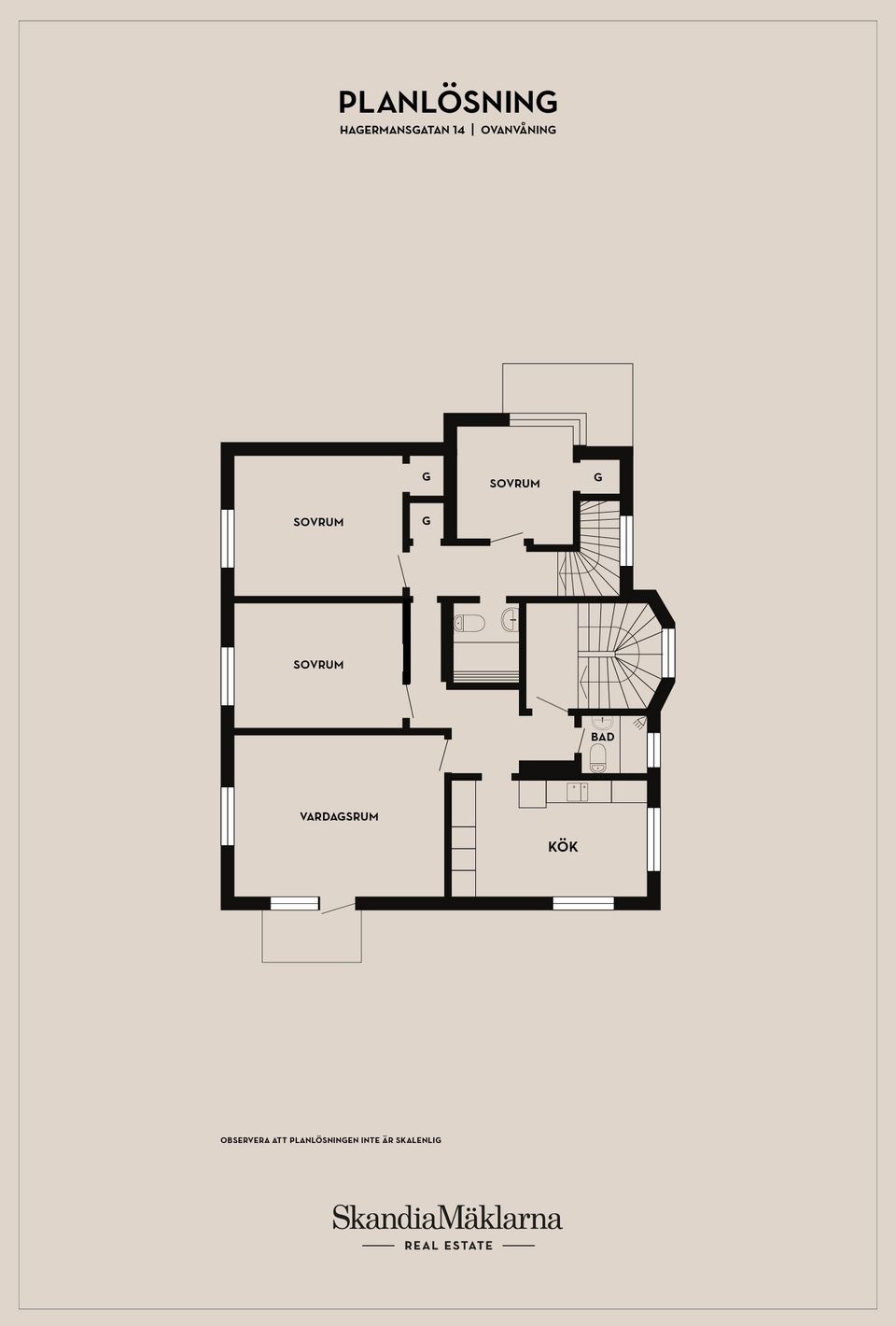 Villa, Hagermansgatan 14, Solbacken, Ystad
