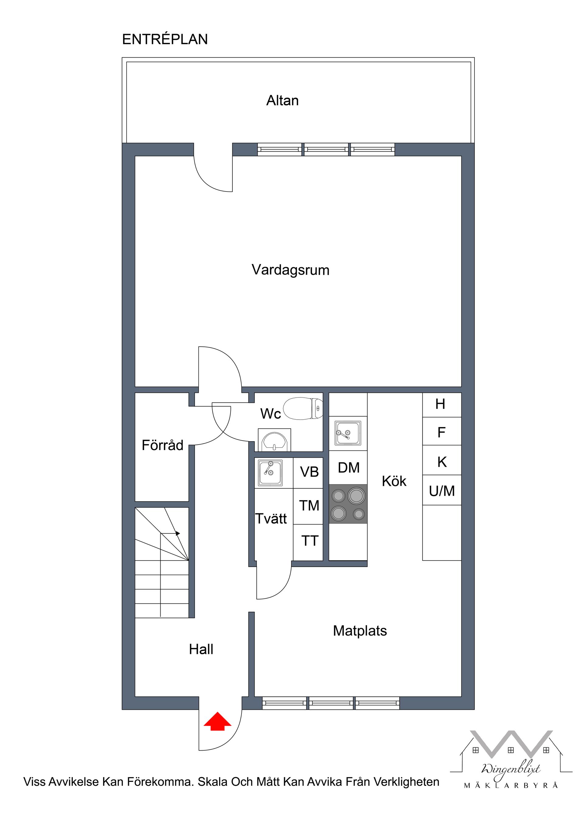 Radhus, Kakelstigen 22, Brunna, Upplands-Bro