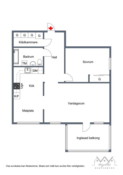 Bostadsrätt, Kristallstigen 2, 2 tr, Lillsjön, Upplands-Bro