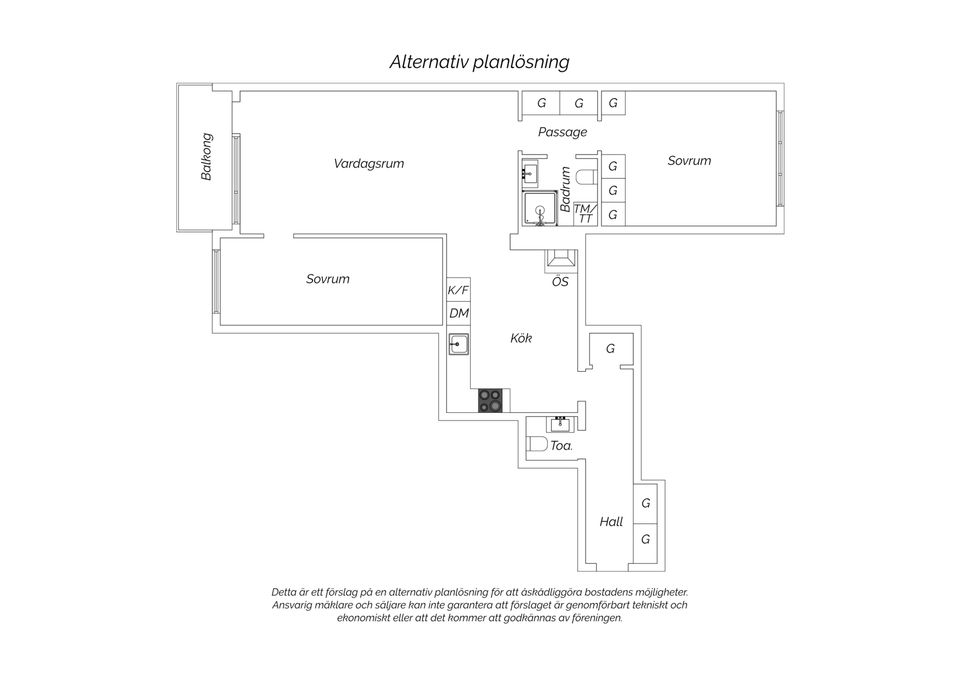 Bostadsrätt, John Ericssonsgatan 7, 1 tr, Kungsholmen, Stockholm