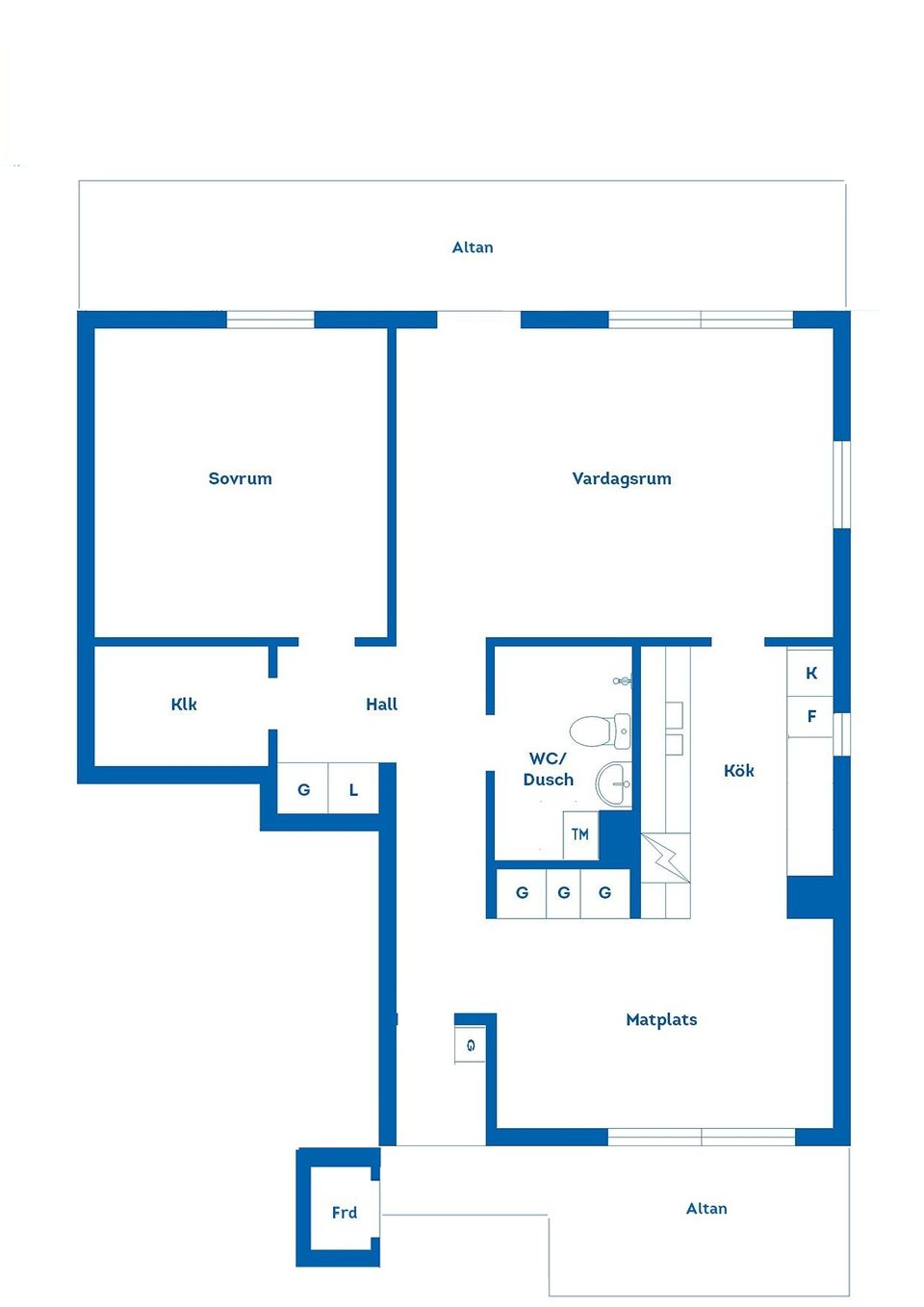Bostadsrätt, Batterigatan 4A, Söder, Gävle