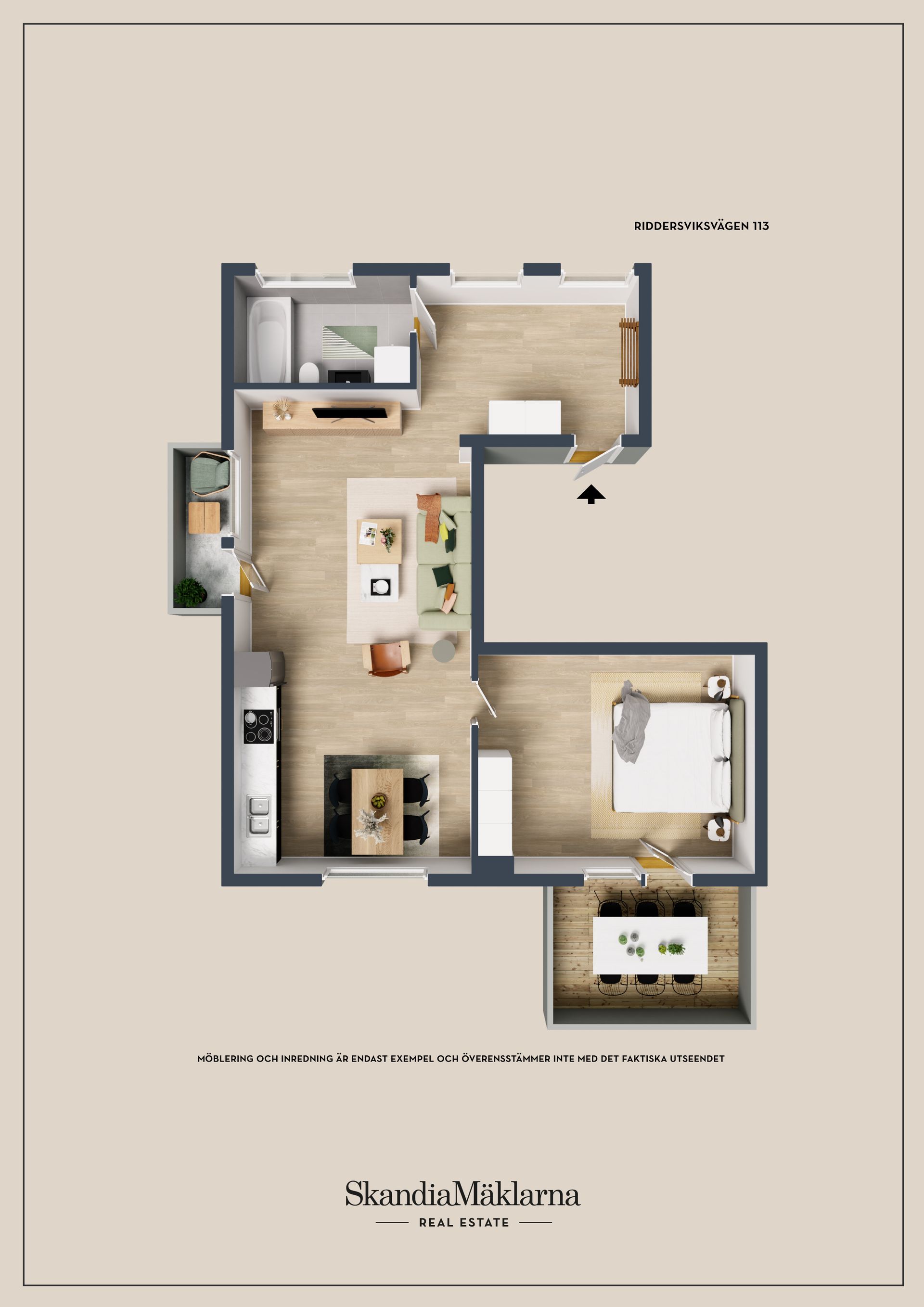 Bostadsrätt, Riddersviksvägen 113, Vån 1 (310/1101), Hässelby Villastad, Stockholm