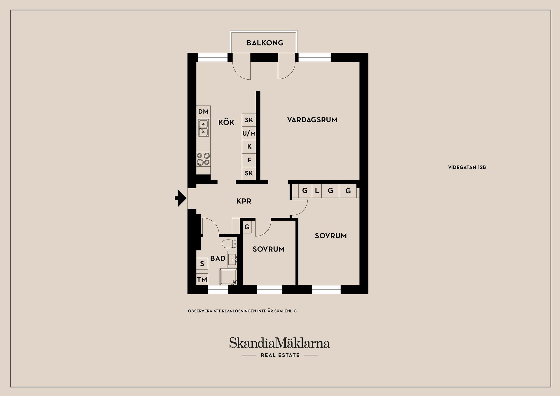 Bostadsrätt, Videgatan 12B, Valla, Linköping