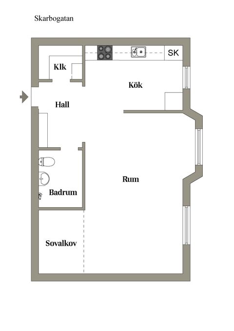 Bostadsrätt, Skarbogatan 6, Trandared, Borås