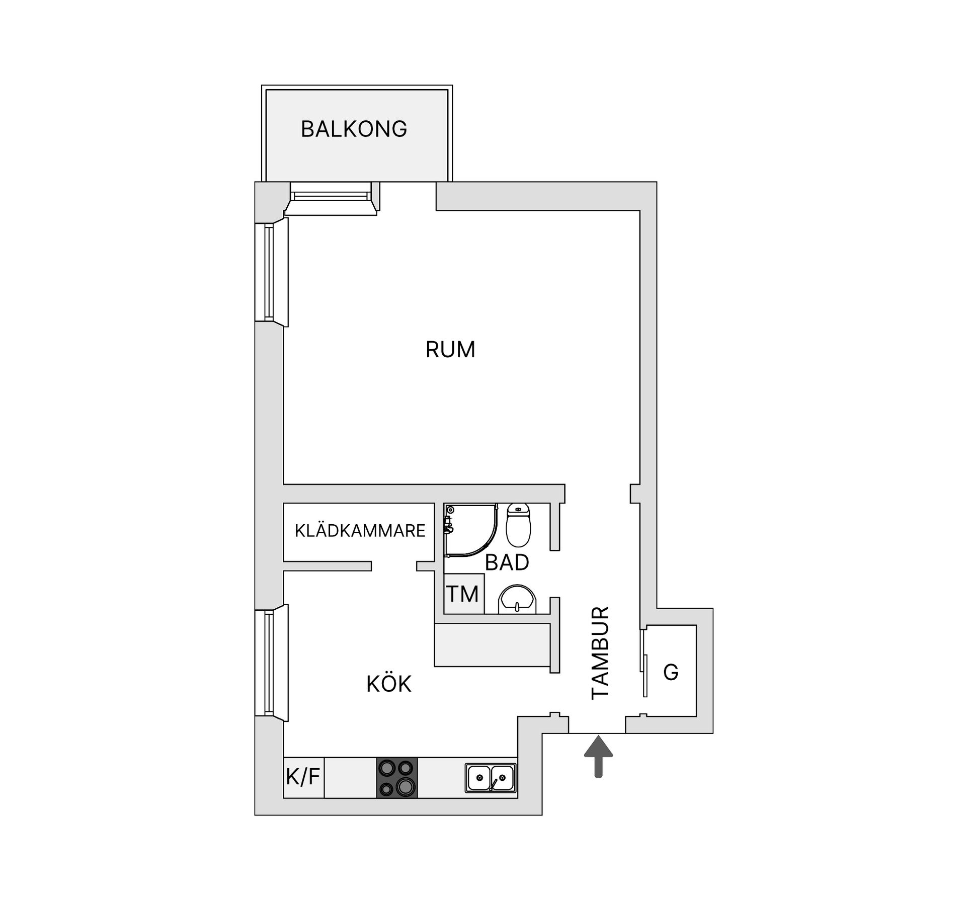 Bostadsrätt, Döbelnsgatan 9, Nedre Norrmalm, Borås