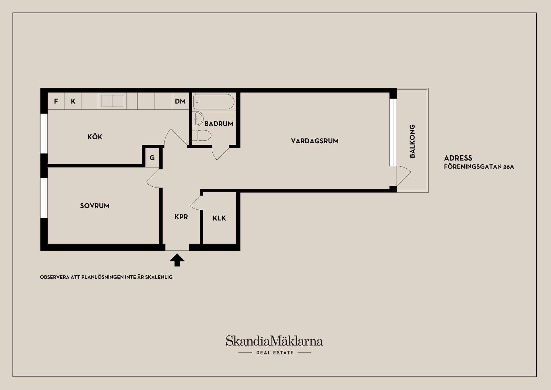 Bostadsrätt, Föreningsgatan 26A, Centrala Oxelösund, Nyköping