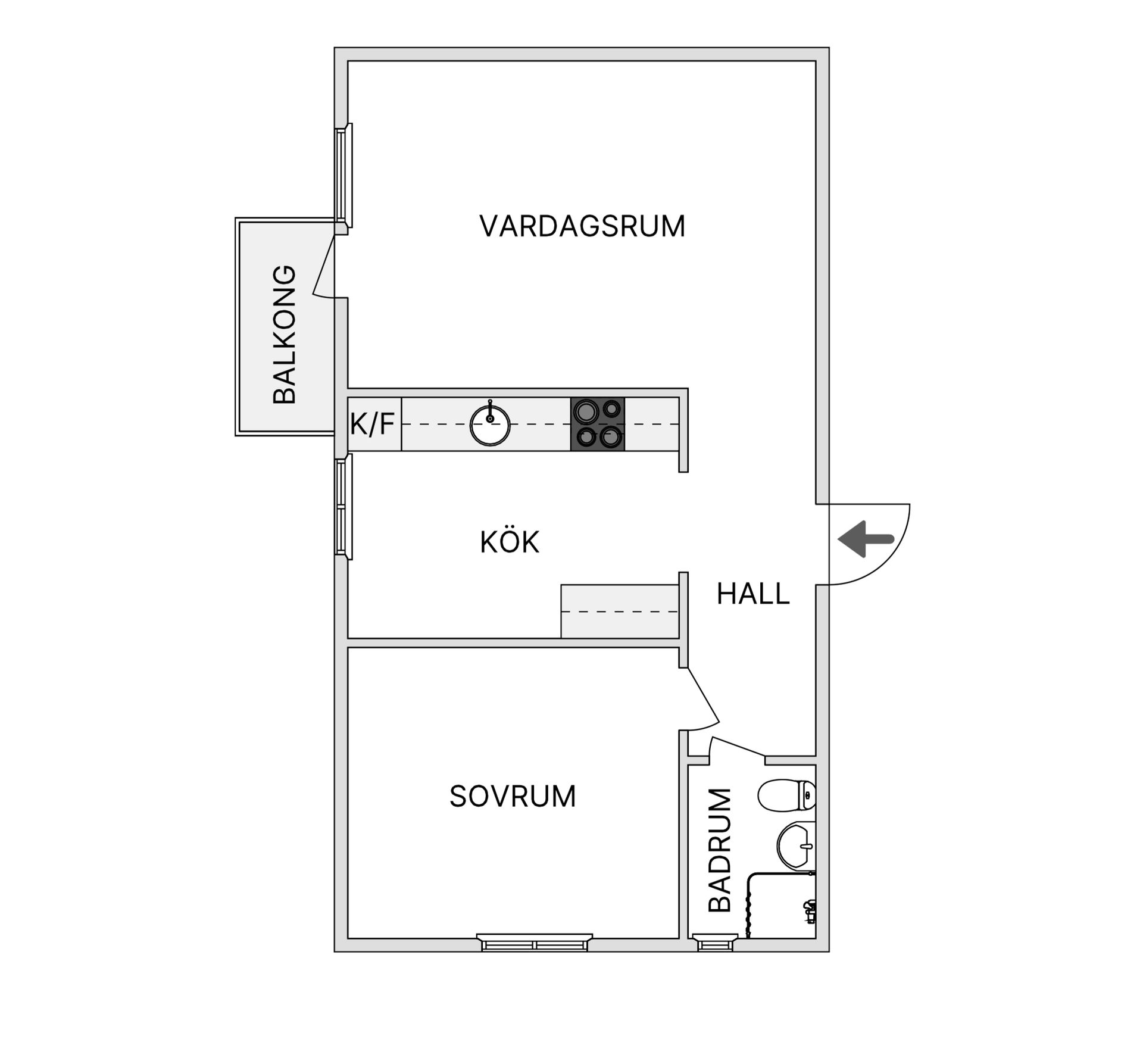Bostadsrätt, Ågrensgatan 8, Ursviken, Skellefteå