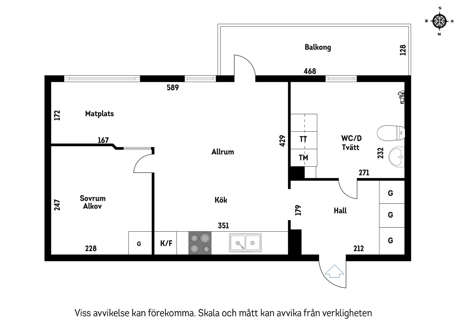 Bostadsrätt, Pepparvägen 41, vån 3/3, Hökarängen, Stockholm
