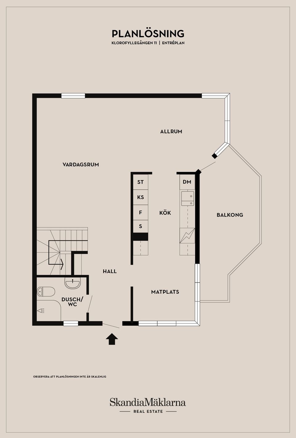 Radhus, Klorofyllgången 11, Åkeshall, Ystad