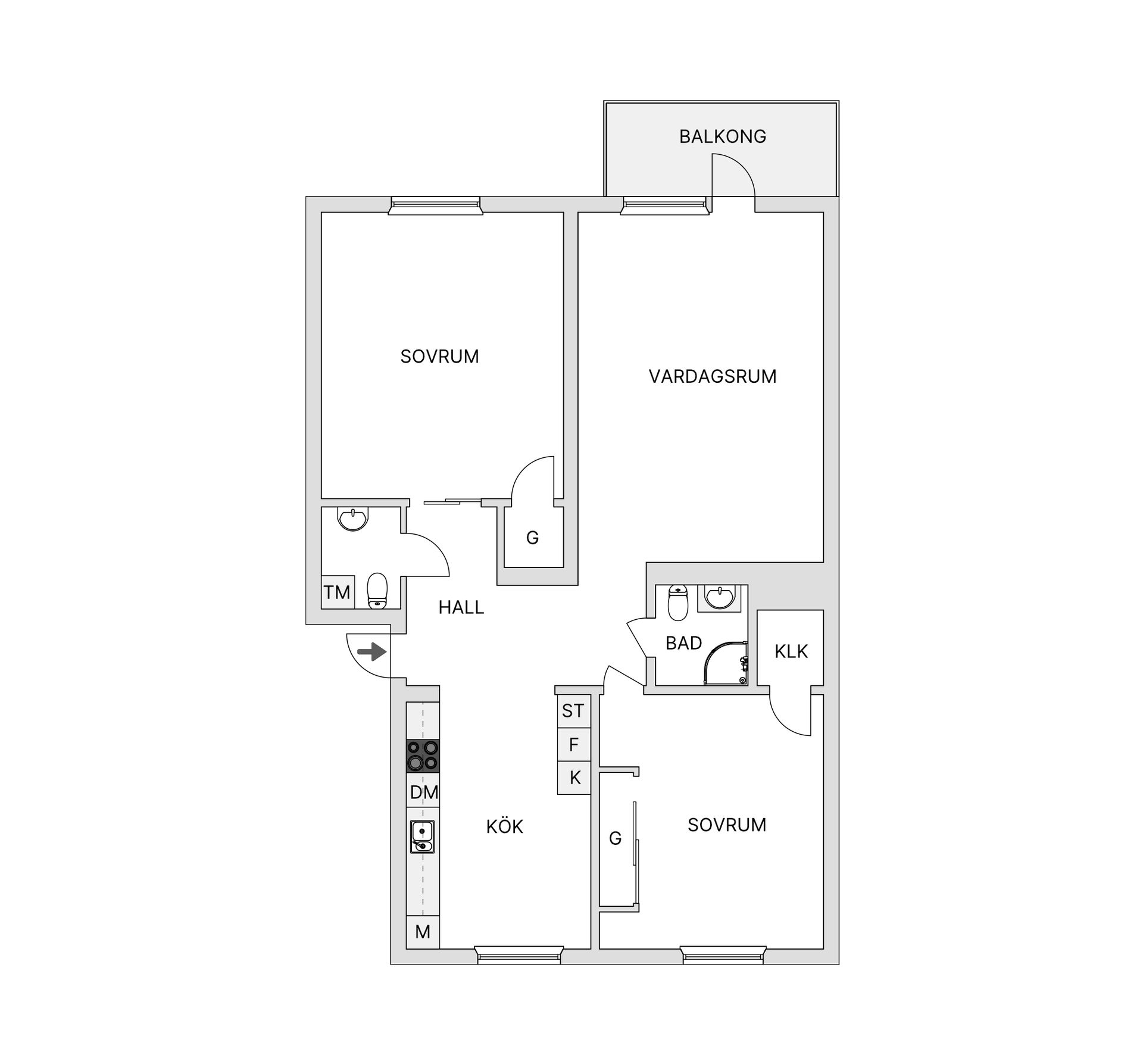 Bostadsrätt, Hertig Knutsgatan 37B, Centralt Öster, Halmstad