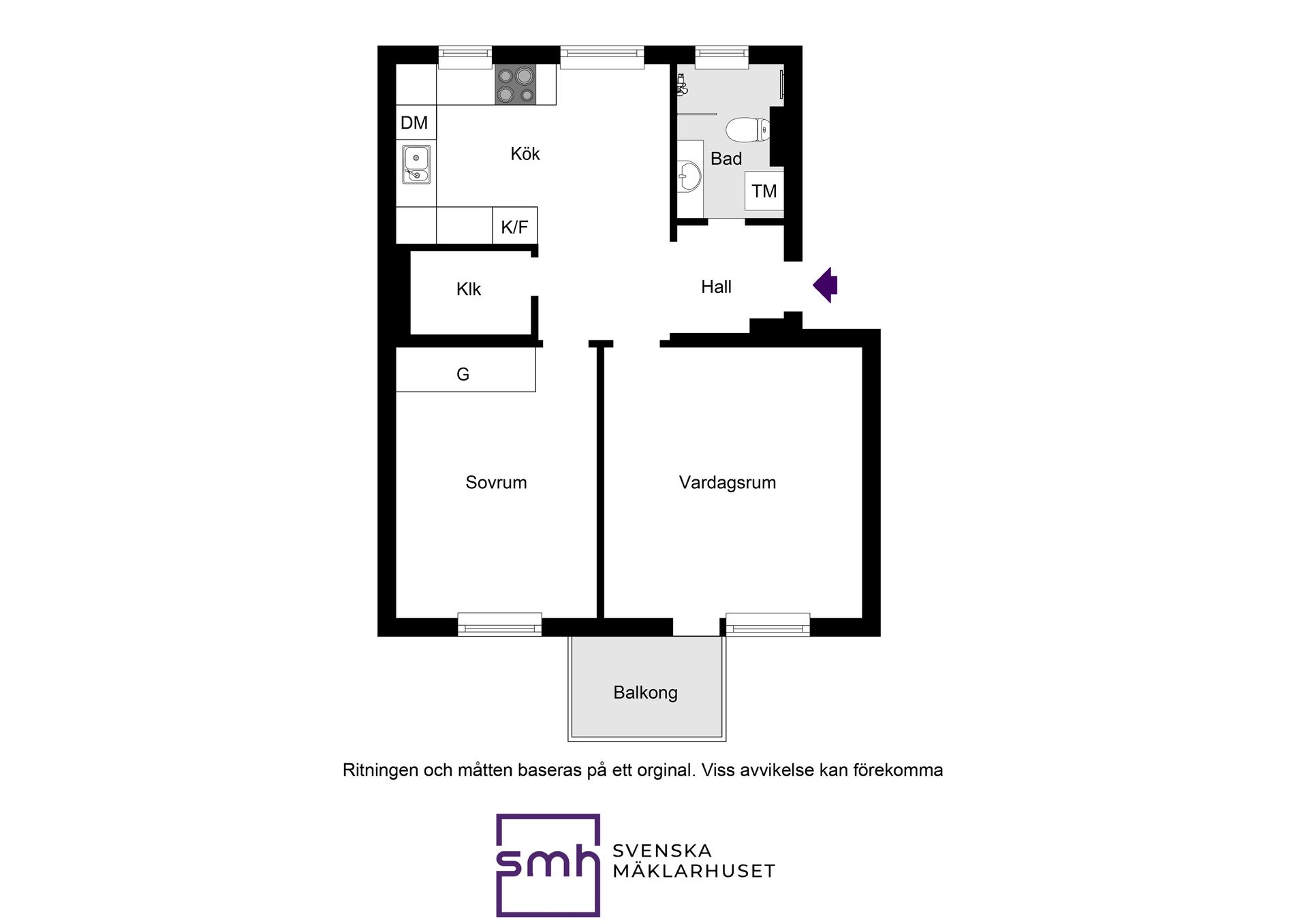 Bostadsrätt, Galonvägen 24 1tr, Bromma / Riksby, Stockholm