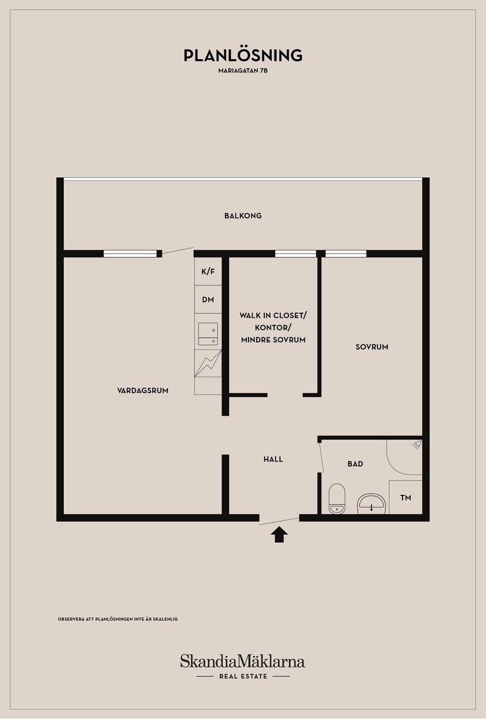 Bostadsrätt, Mariagatan 7B, Centrum, Ystad
