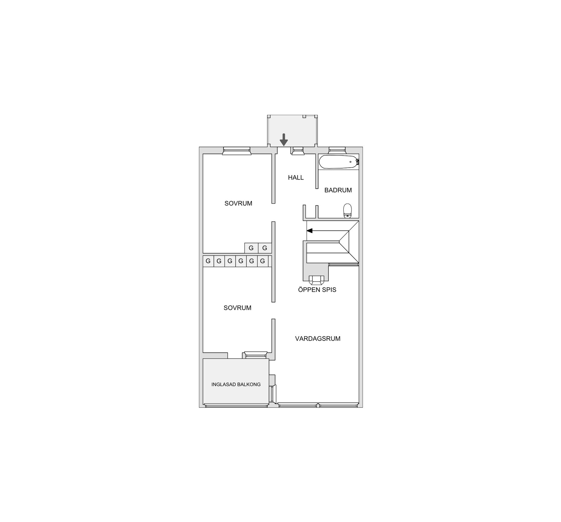 Villa, Radhus, Räntmästarvägen 11B, Frösön, Östersund