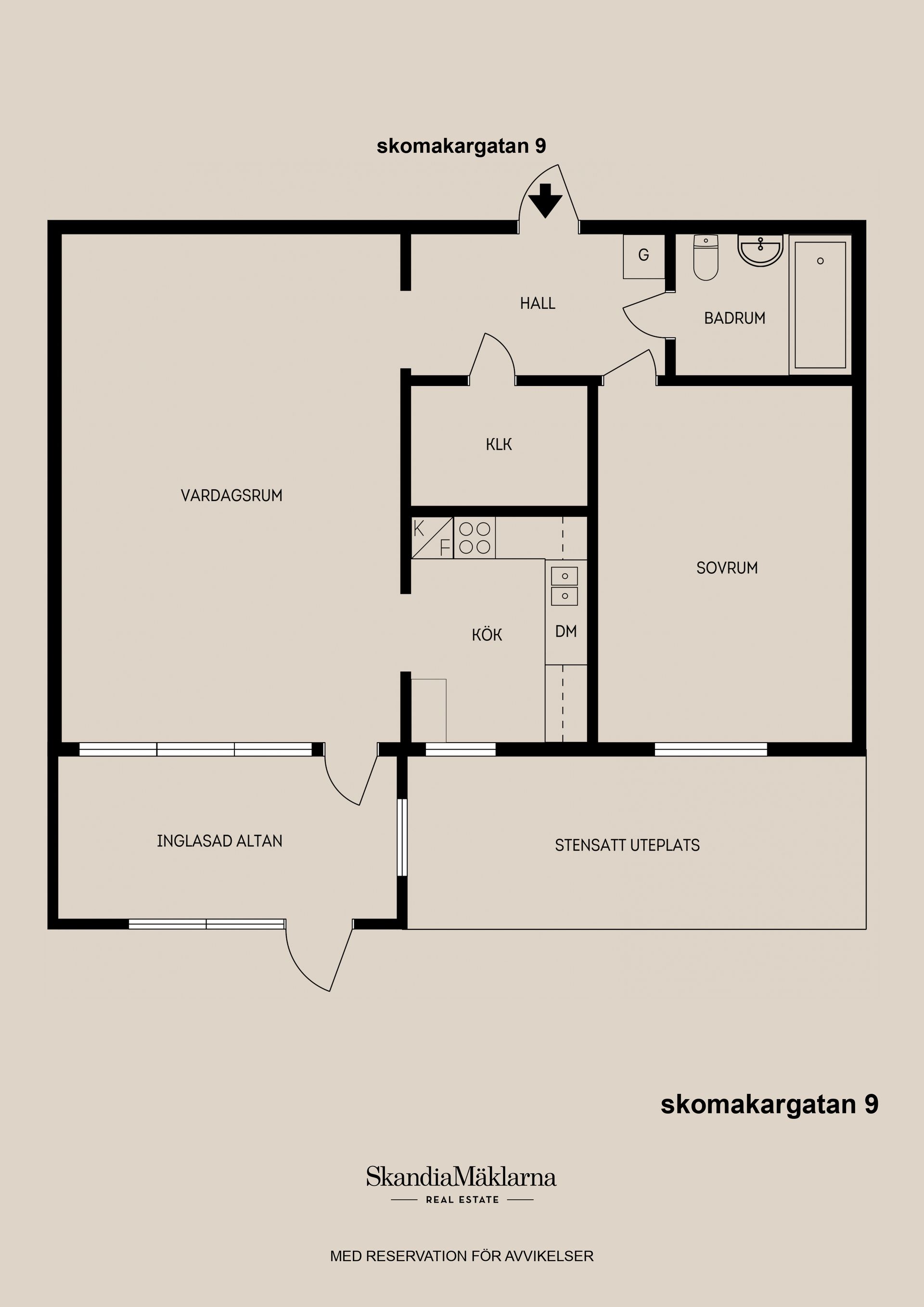 Bostadsrätt, Skomakargatan 9, Gävle