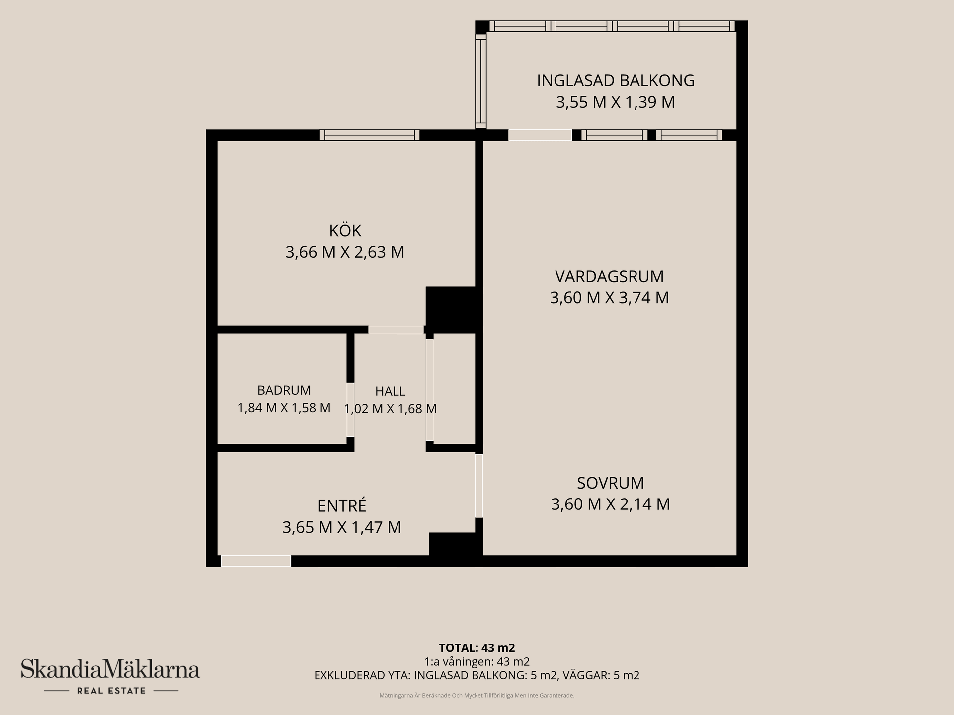 Bostadsrätt, Per Olsgatan 4A, Centralt, Sölvesborg