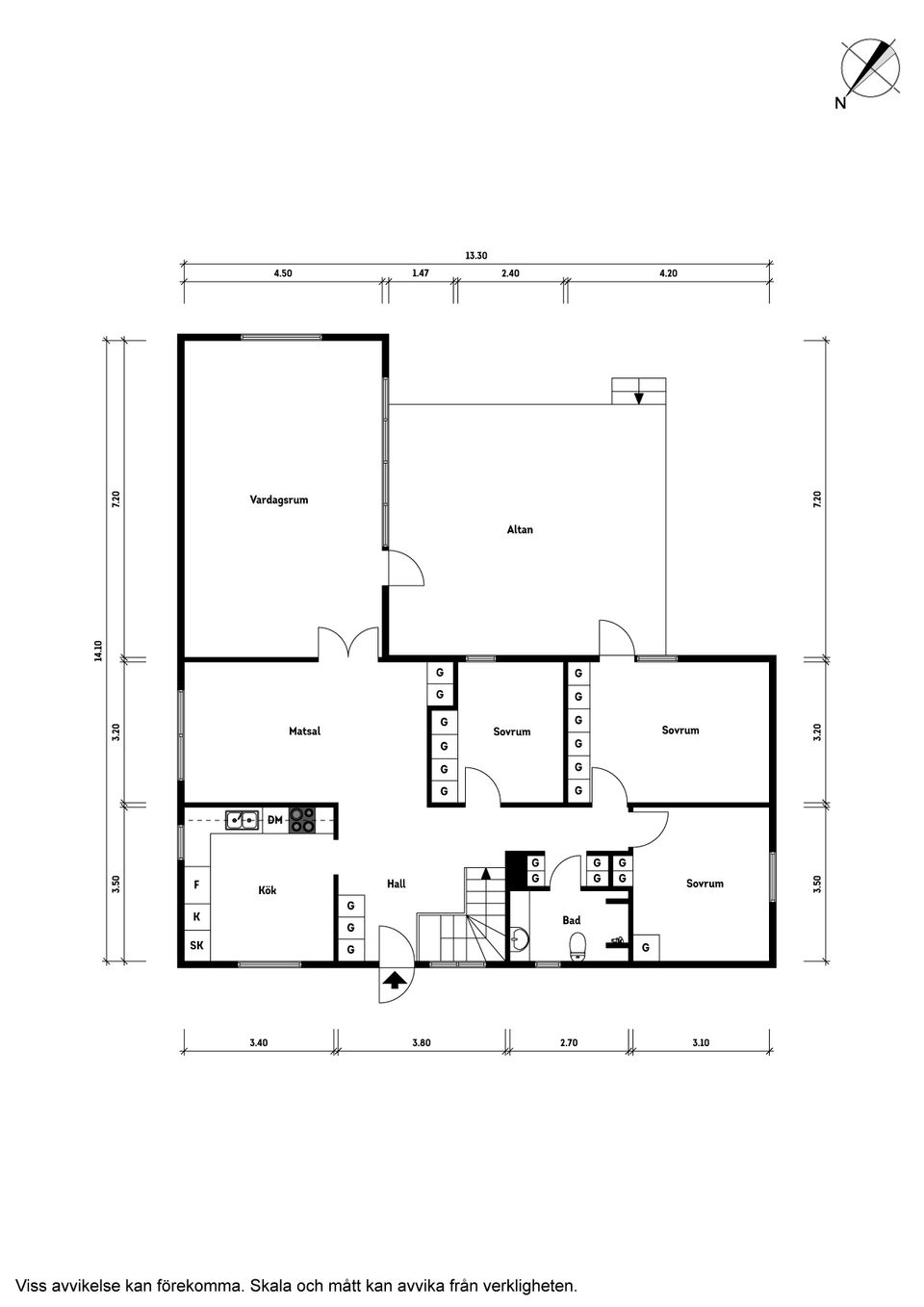 Villa, Åkerbärsstigen 6, Oskarsberg, Kungsbacka