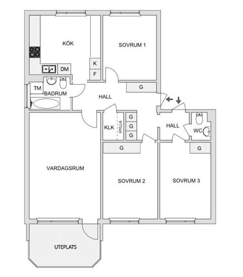 Bostadsrätt, Vältvägen 6, Viksjö, Järfälla