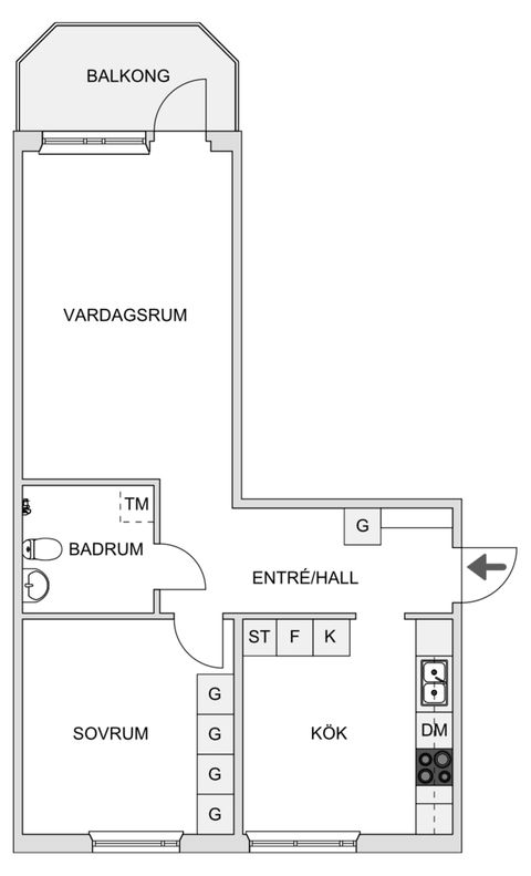 Bostadsrätt, Torggatan 15A, Centrum, Kalix