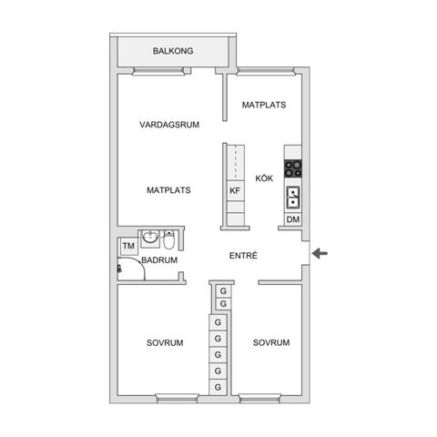 Bostadsrätt, Bispmotalagatan 29D, Motala