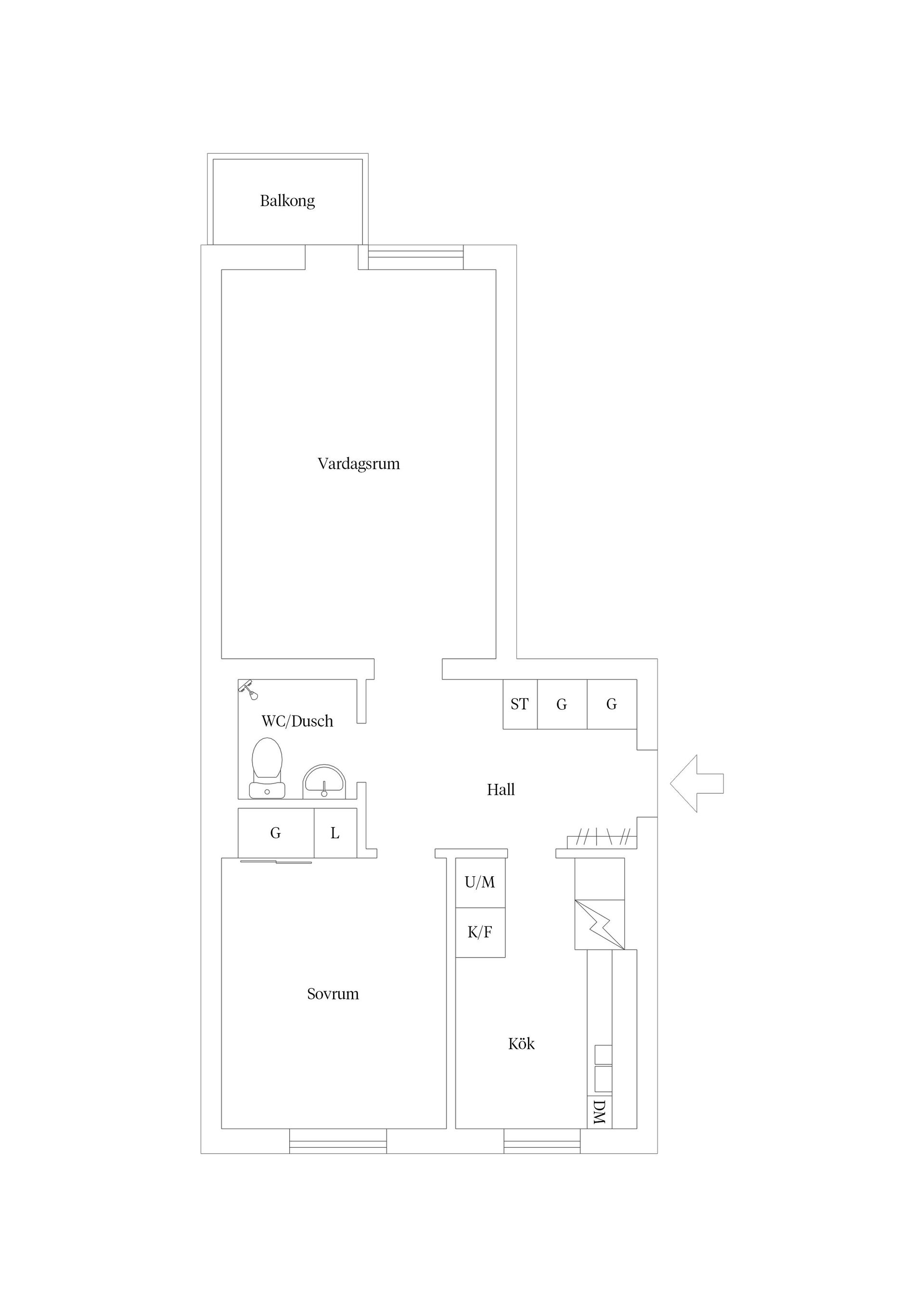 Bostadsrätt, Fogdegatan 3A, Lindö, Kalmar