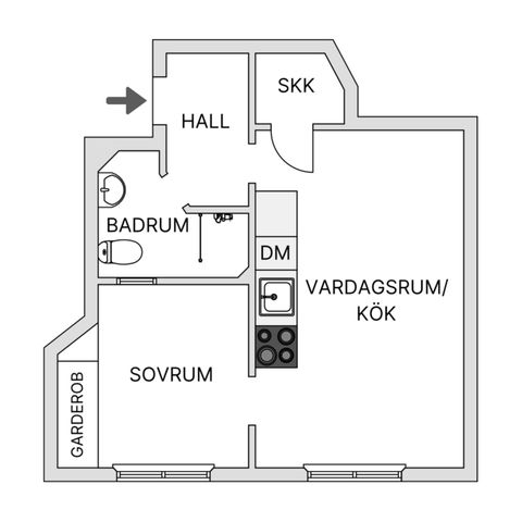 Bostadsrätt, Skånegatan 105B, Södermalm - SoFo, Stockholm