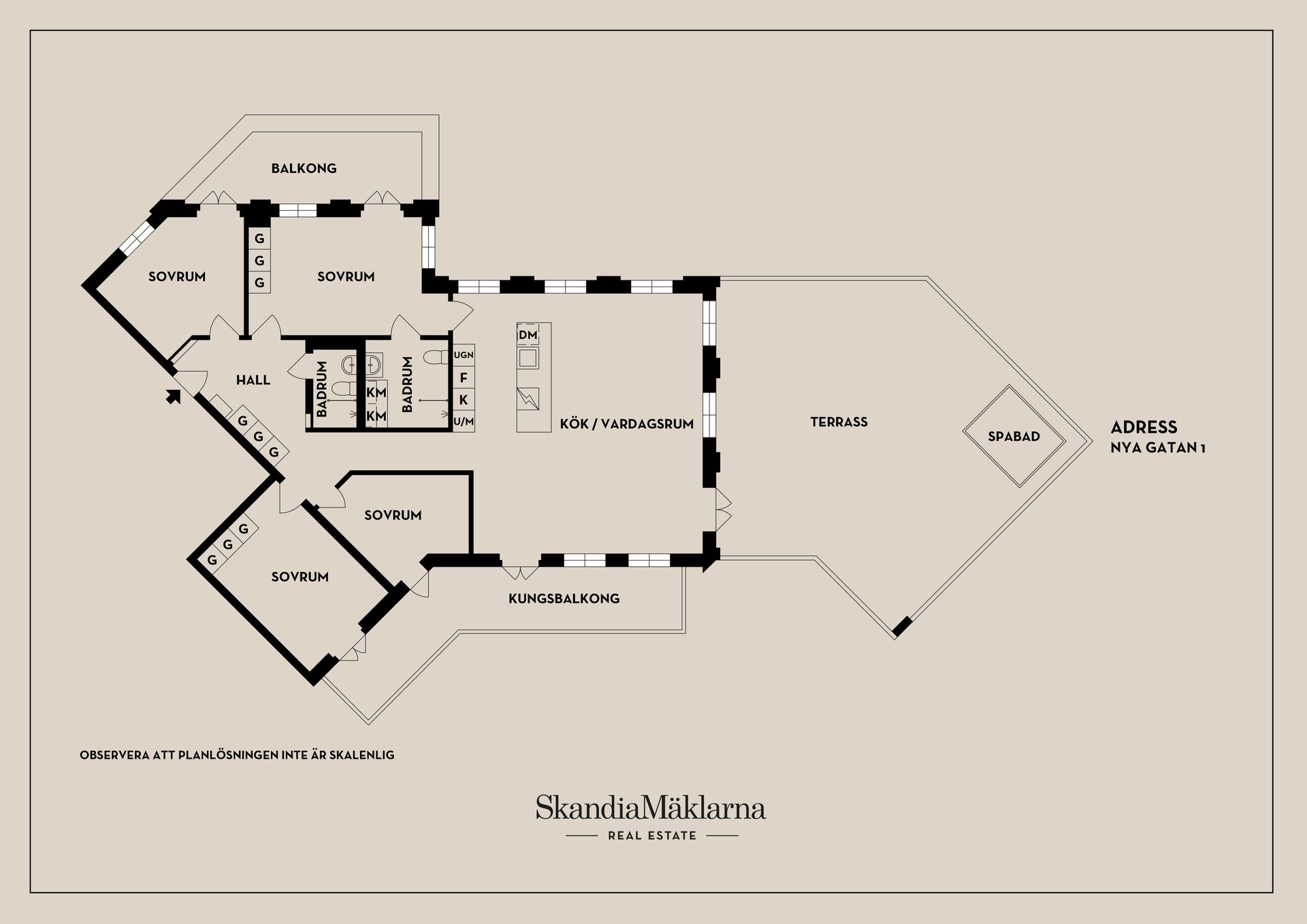 Bostadsrätt, Nya gatan 1, Centrala Nacka, Nacka