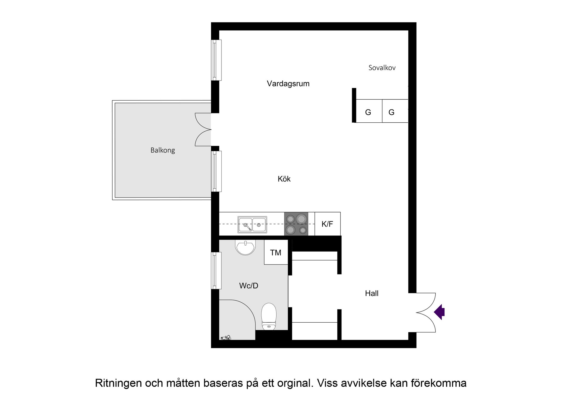 Bostadsrätt, Fritzbergsvägen 1, Bällstalund, Vallentuna