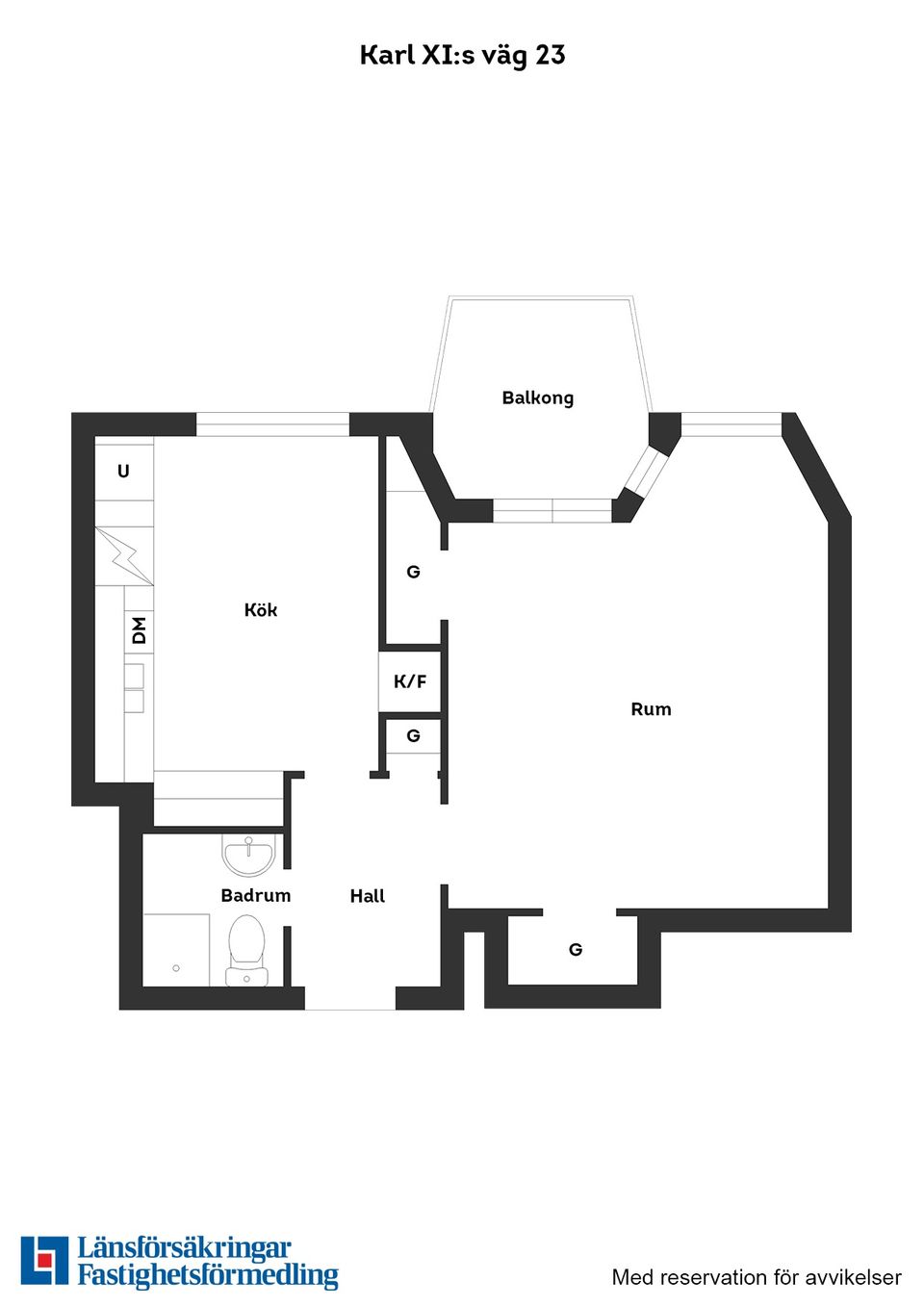 Bostadsrätt, Karl XI:s Väg 23, Centrum, Halmstad