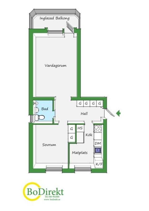 Bostadsrätt, Vitemöllegatan 16B, Nobel / Annelund, Malmö