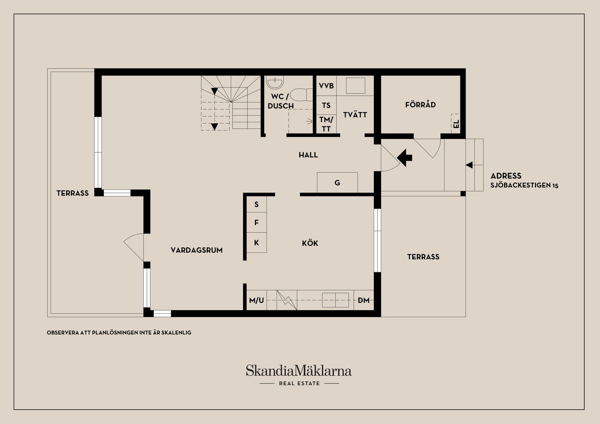 Radhus, Sjöbackestigen 15, Danvik, Oxelösund
