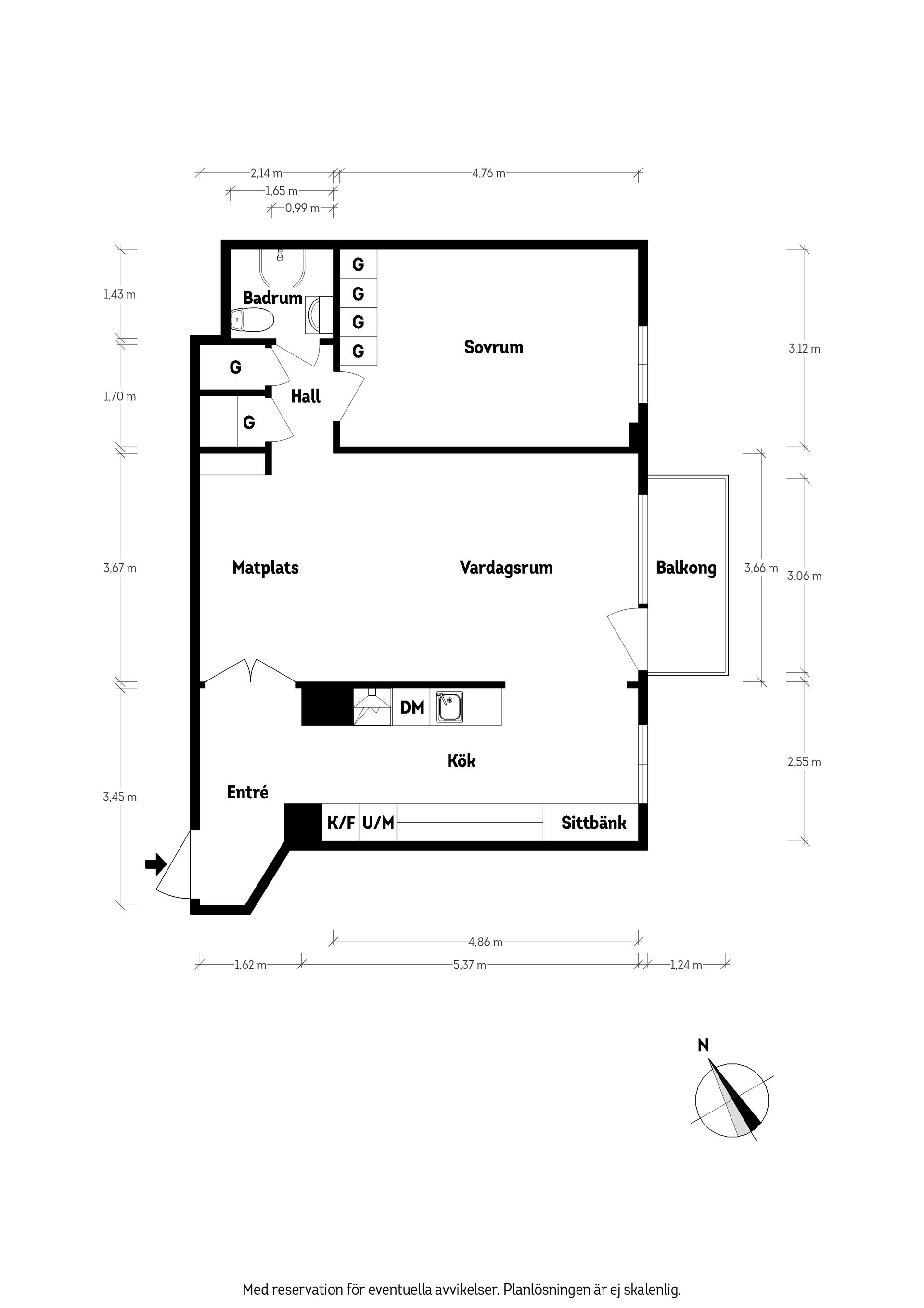 Bostadsrätt, Norra Gubberogatan 7, Olskroken, Göteborg