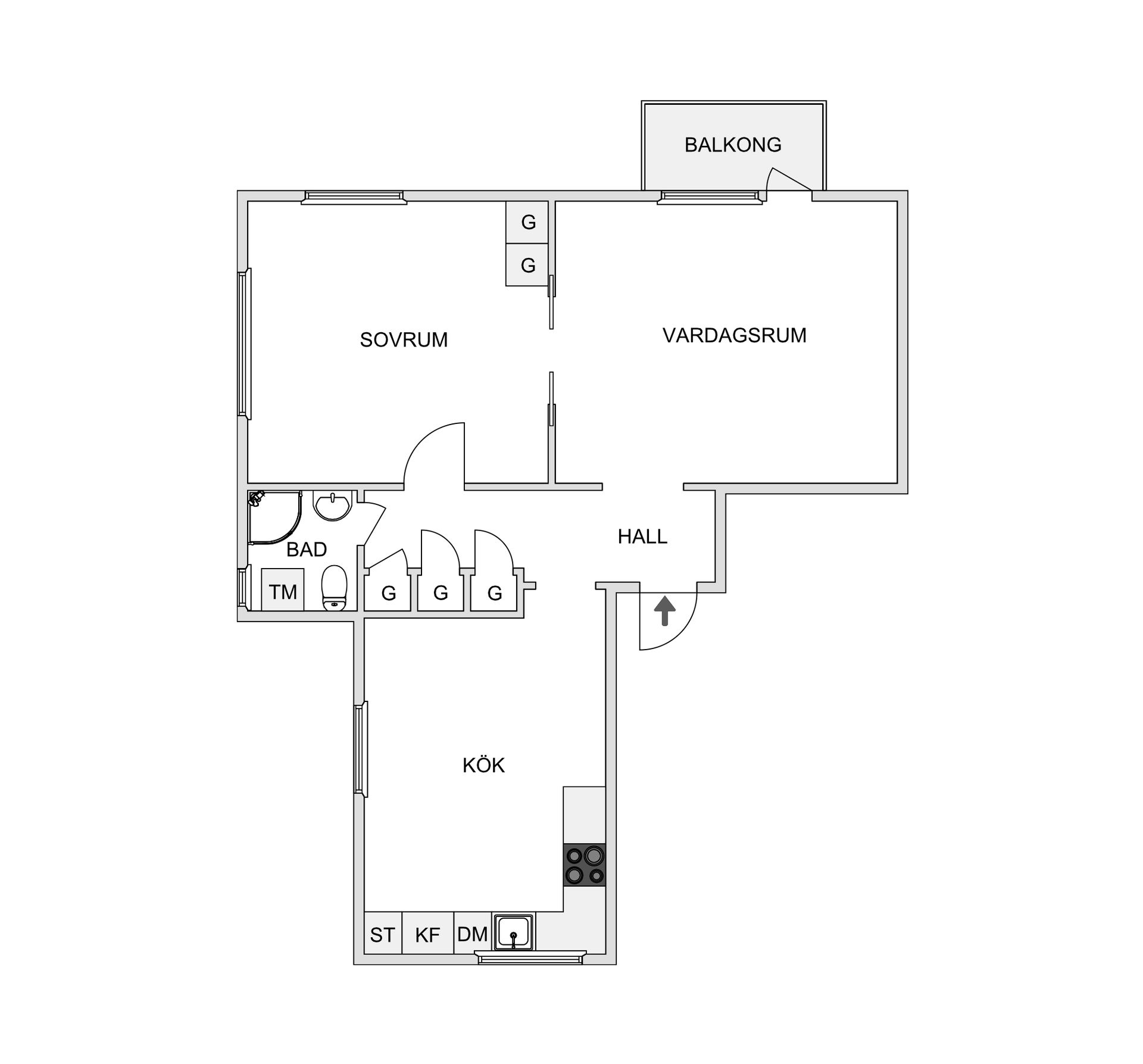 Bostadsrätt, Ringvägen 3A, Centrala Östersund, Östersund