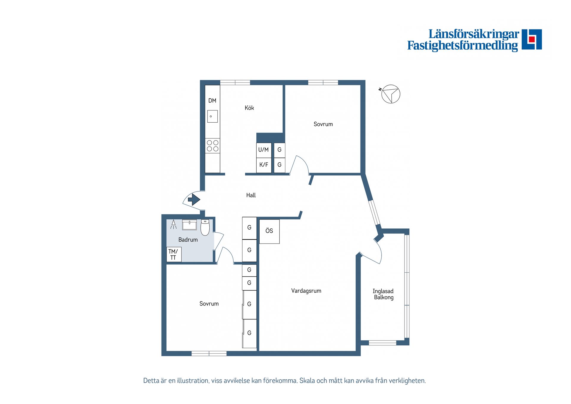 Bostadsrätt, Södertäljevägen 3C, Strängnäs Centrum, Strängnäs