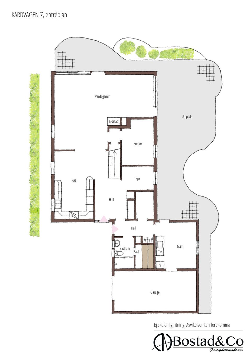 Villa, Kardvägen 7, Frennarp, Halmstad