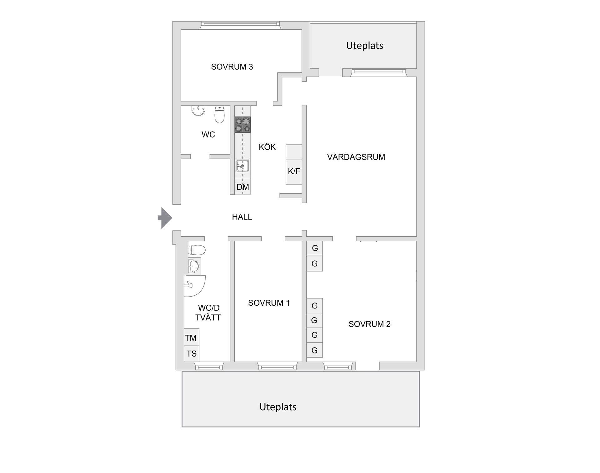 Bostadsrätt, Hjortronvägen 101, mp, Kungsängen Tibble, Upplands-Bro