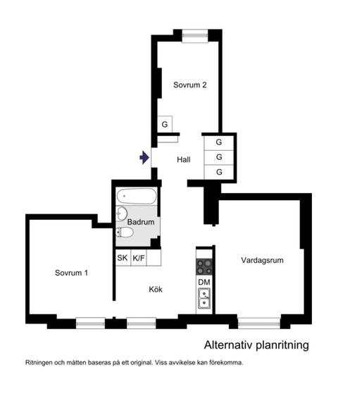 Bostadsrätt, Hägerstensvägen 130, vån 3., Aspudden, Stockholm