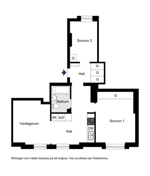 Bostadsrätt, Hägerstensvägen 130, vån 3., Aspudden, Stockholm