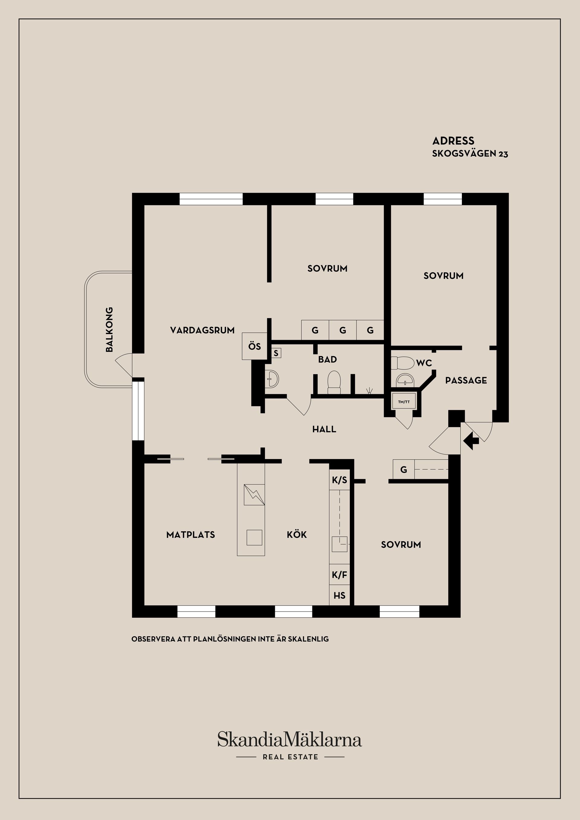 Bostadsrätt, Skogsvägen 23, Aroslund, Västerås