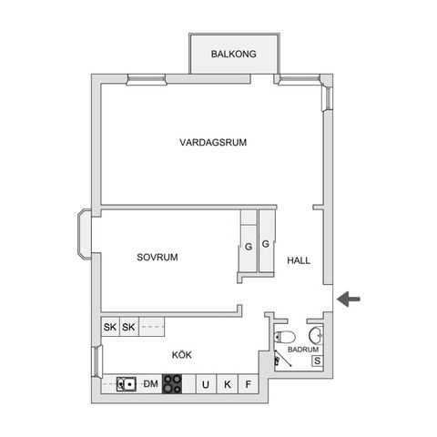 Bostadsrätt, Vindelgatan 22, Byttorp, Borås