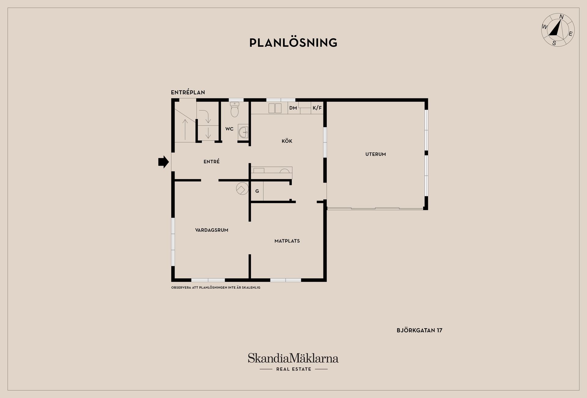 Villa, Björkgatan 17, Holm, Motala