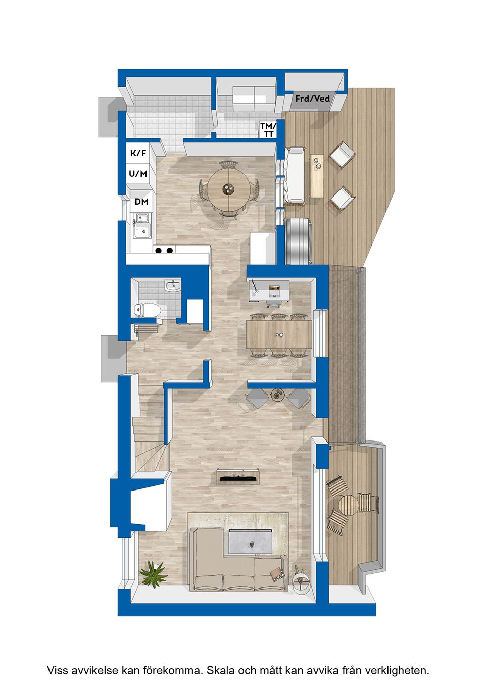 Villa, Radhus, Bergslagsvägen 63C, Älvnäs, Avesta
